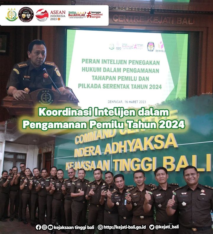 Koordinasi intelijen dalam pengamanan pemilu tahun 2024 kejati bali go id
