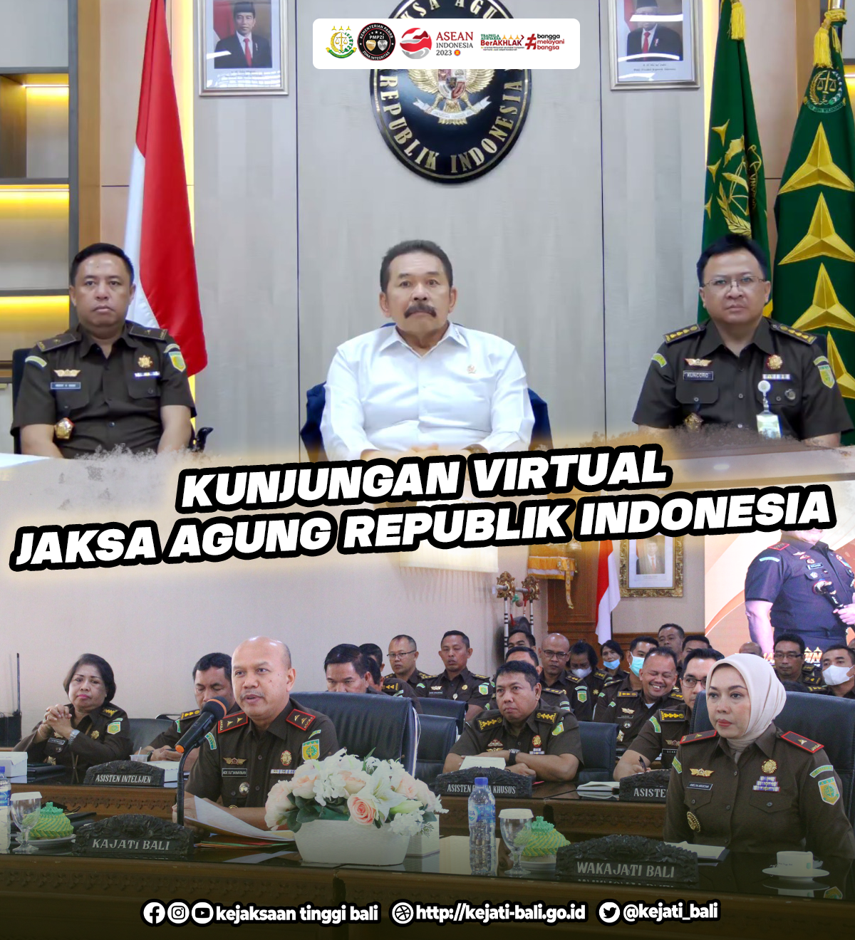 Kunjungan Virtual Jaksa Agung Republik Indonesia